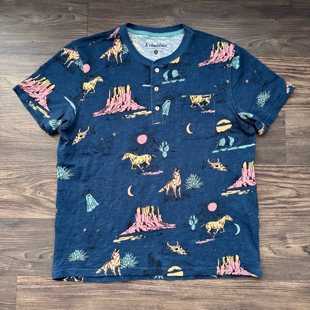 Chubbies Short Sleeve Henley Shirt